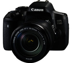 CANON EOS 750D DSLR Camera with EF-S 18-135 mm f/3.5-5.6 IS STM Zoom Lens